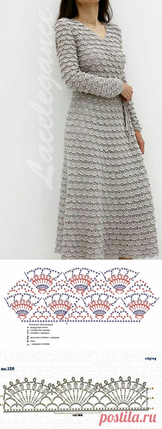 Платье из ленточного кружева