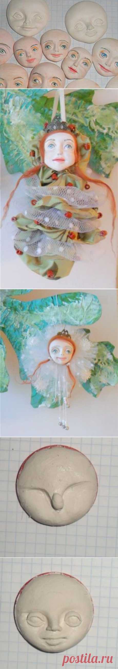 Елочные игрушки. Лепка лица. - Ярмарка Мастеров - ручная работа, handmade