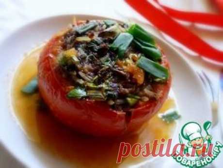 Помидоры с мясным фаршем по-восточному - кулинарный рецепт