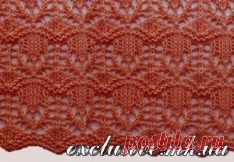 Ажурный узор "Волны" | Салон эксклюзивного вязания