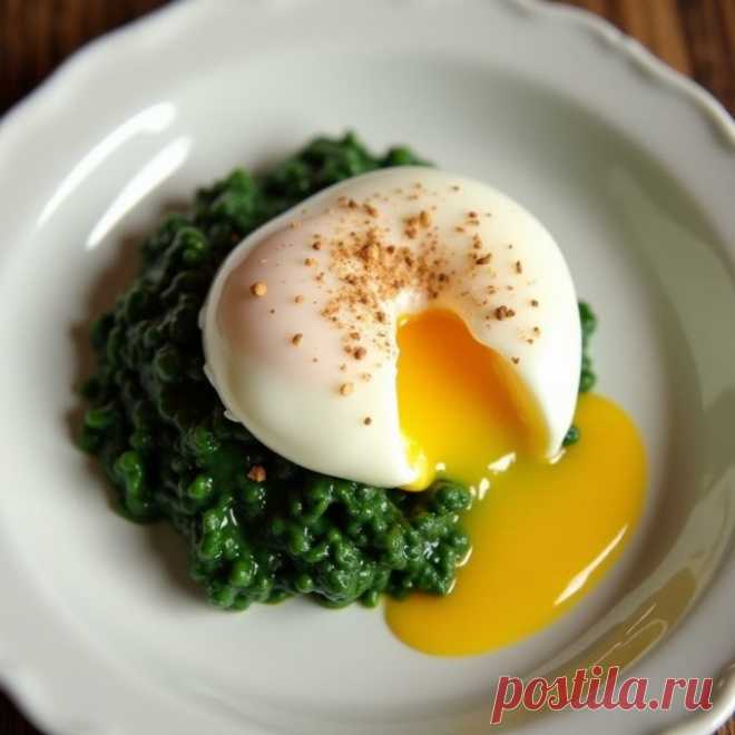 Яйца со шпинатом&#x1f95a; — Пошаговый рецепт приготовления 2024 | Простые и вкусные домашние рецепты