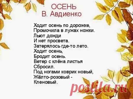 Стихи про осень для детей: сборник коротких и красивых стихов для заучивания