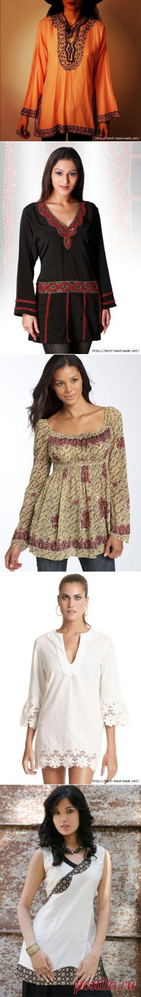 Стильные и удобные туники. Шьем и декорируем. Идеи, мастер-классы.