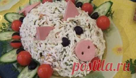 5 новогодних салатов в виде поросенка на Новый Год 2019 — Фактор Вкуса
