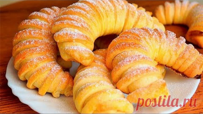 Я УСТАЛА ИХ ГОТОВИТЬ!!! Неимоверно вкусные БУЛОЧКИ-РОГАЛИКИ