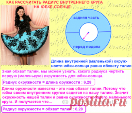 Шитье. Как рассчитать радиус и нарисовать окружность без циркуля - 3 способа!