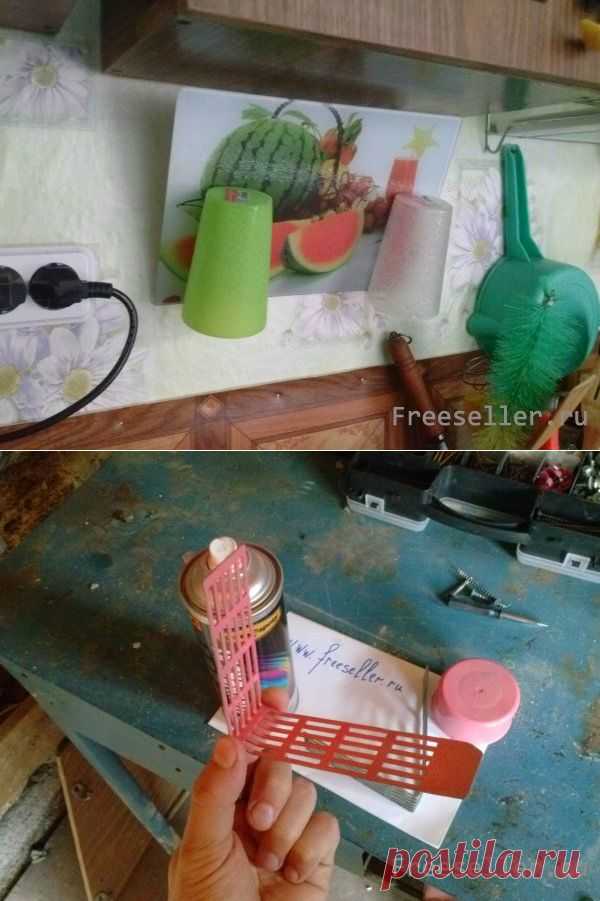 Самодельный держатель для кухонной доски и стаканчиков