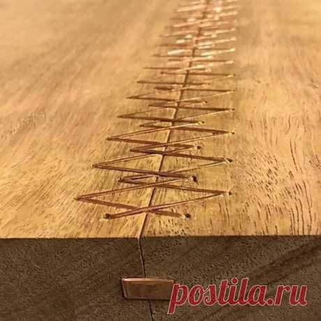 Сшитые шнурованные столешницы (подборка) / Мебель / ВТОРАЯ УЛИЦА