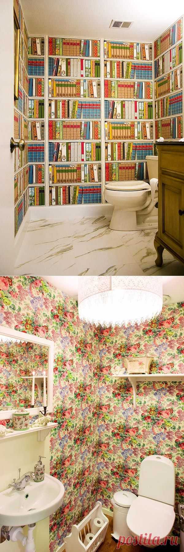 Обои для отделки санузла — Роскошь и уют