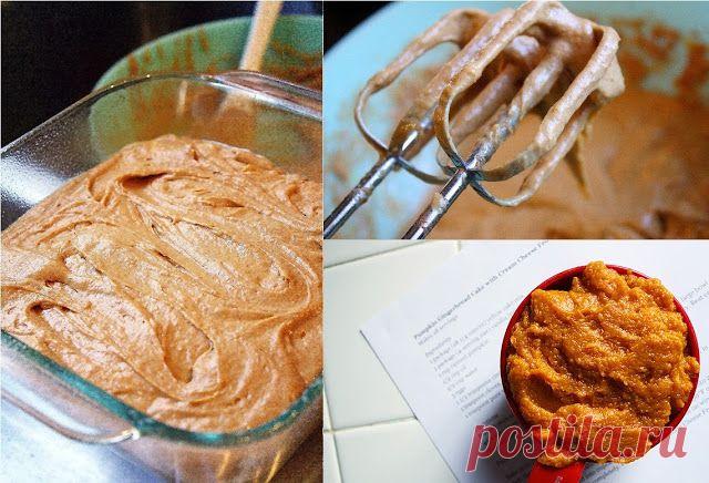 The Comfort of Cooking » Pumpkin Gingerbread Cake with Spiced Cream Cheese Frosting