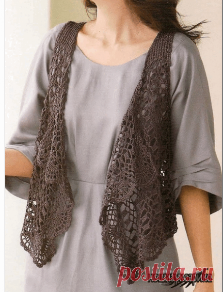 Жакеты, жилеты, кардиганы, пуловеры крючком для ж | Записи в рубрике Жакеты, жилеты, кардиганы, пуловеры крючком для ж | Дневник sveta0204