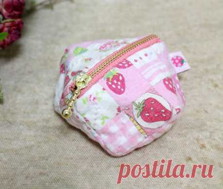 Patchwork Zipper Coin Purse ~