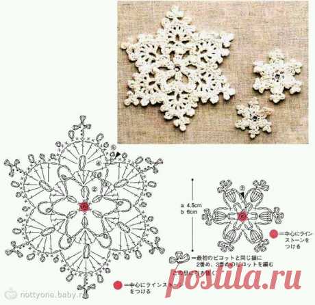 Схемы снежинок — DIYIdeas