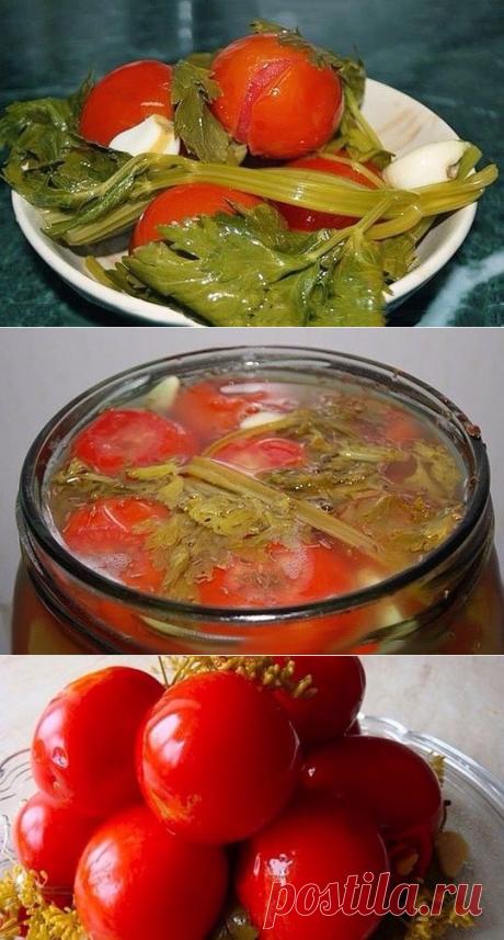 Квашенные помидоры по-быстрому.