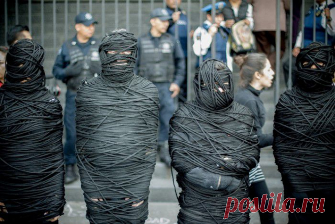 Акция протеста против исчезновения людей,