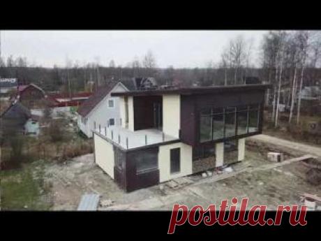Дом из контейнера. 26 октября 2017г. Аэросъемка