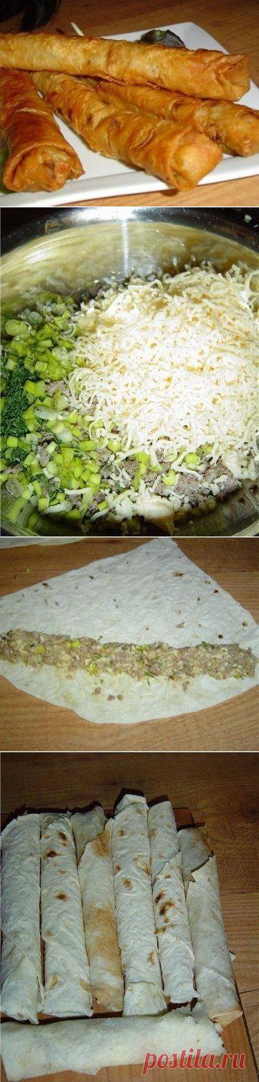 Горячая закуска из лаваша | Готовим вместе