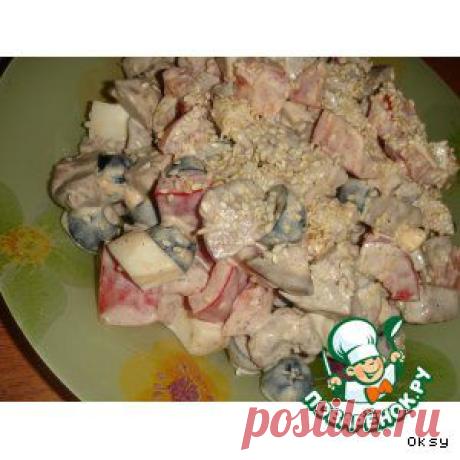 Салат из куриной печени с помидорами - кулинарный рецепт