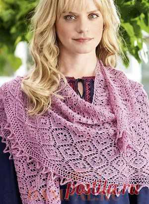 Ажурная шаль «Elowen» | DAMские PALьчики. ru