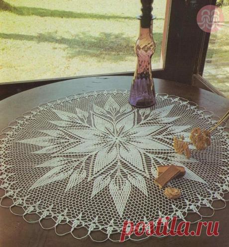 Шикарные скатерти крючком + схема | "Рукодельное счастье" | Яндекс Дзен