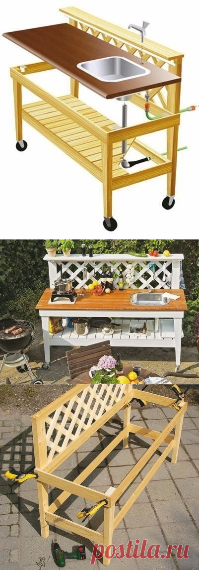 Передвижная мини-кухня — Сделай сам, идеи для творчества - DIY Ideas