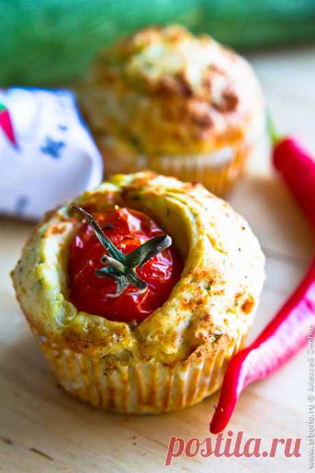Маффины с кабачками и брынзой