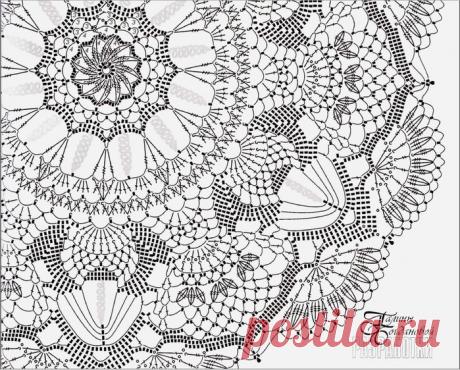 Необыкновенно красивые салфетки (Вязание крючком). Схемы - запись пользователя Наталья (Наталья) в сообществе Вязание крючком в категории Вязаные крючком аксессуары