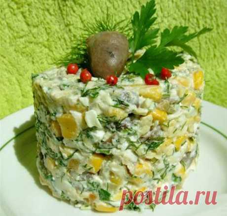 Салат с куриными сердечками | Пошкварчим.ru