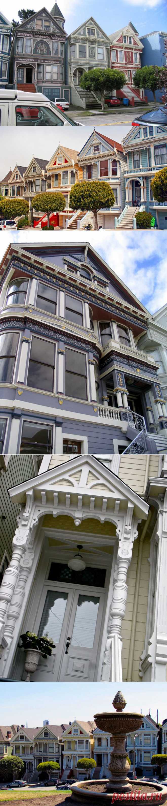 Яркая достопримечательность Сан-Франциско викторианские дома Painted Ladies : НОВОСТИ В ФОТОГРАФИЯХ