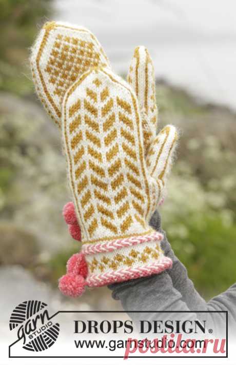 Варежки и носки жаккардовым узором "Фокус-покус"