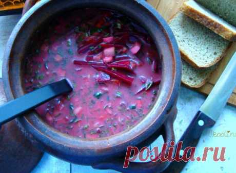 Окрошка на квасе со свёклой "Русская" - Простые рецепты Овкусе.ру