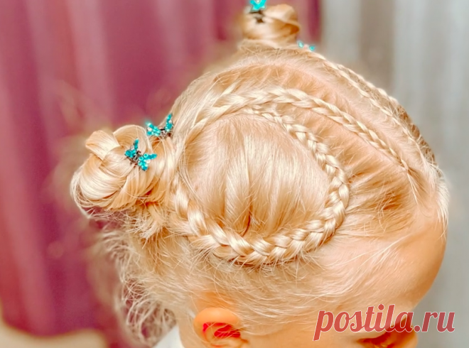 Детская прическа за 5 минут
