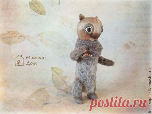 Купить Кот учёный. Тедди - серый, кот, кот игрушка, игрушка кот, тедди кот