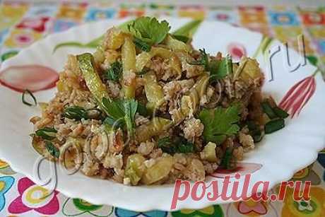 Хорошая кухня - кабачки жареные с мясным фаршем. Кулинарная книга рецептов. Салаты, выпечка.