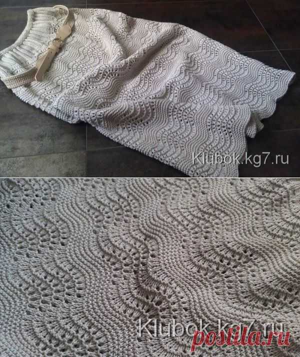 Юбочка волнами.Эта юбочка вяжется легко за три вечера!