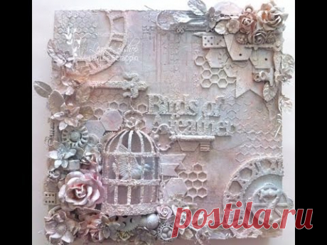 Birds of a Feather Mixed Media Canvas - YouTube