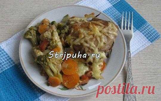 Курица с овощами в духовке — Домашняя кулинария