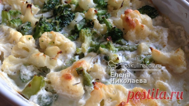 Белая рыба, запеченная с овощами в сливках - рецепт пошаговый с фото