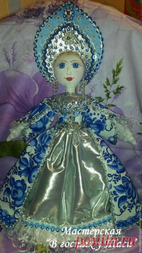 Купить Кукла Тася - кукла, интерьер, русская красавица, шёлк, бязь, лён, ситец