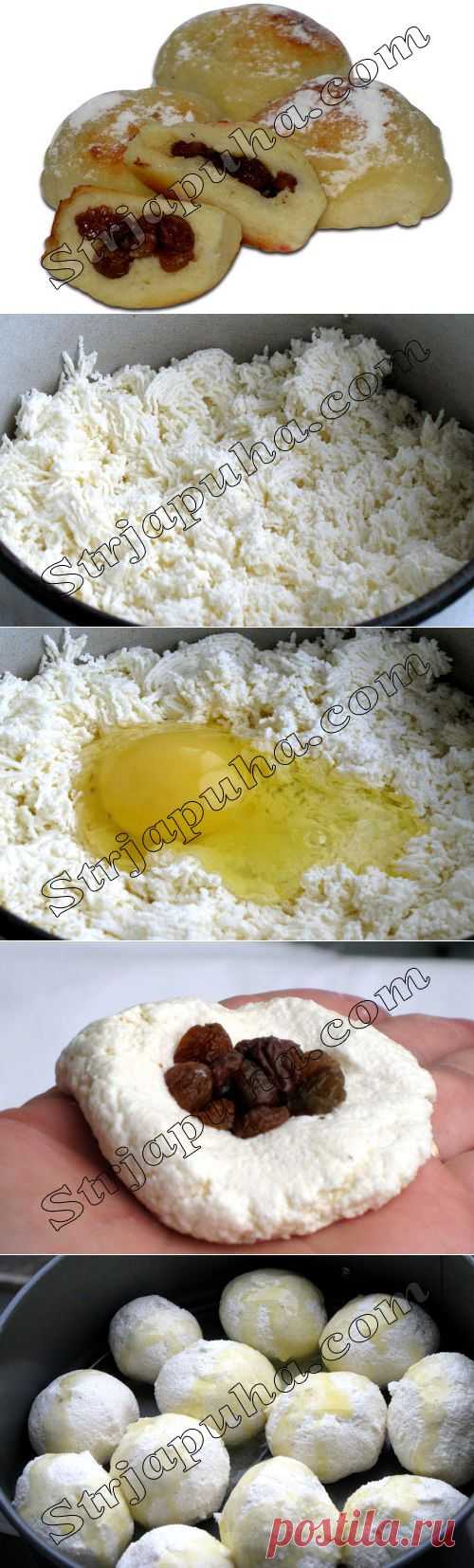 Творожные колобки с изюмом