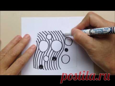 如何畫Zentangle®圖樣  How to draw the Zentangle® Pattern NIPA