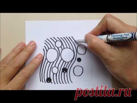 如何畫Zentangle®圖樣  How to draw the Zentangle® Pattern NIPA