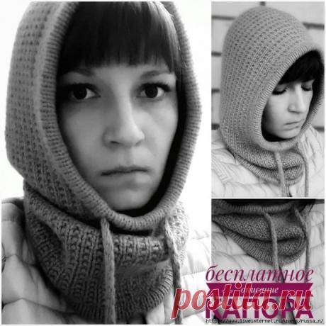 Капор спицами