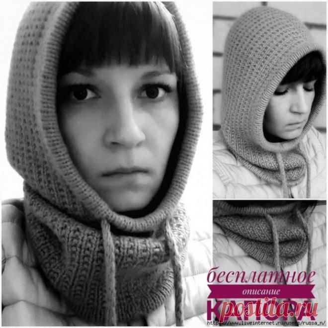 Капор спицами