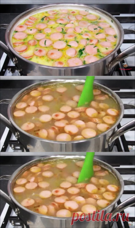 Суп с сосисками - быстро и просто!