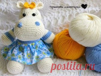 Бегемошка амигуруми. Схемы и описания для вязания игрушек крючком! Бесплатный мастер-класс от Дианы Пацкун по вязанию бегемота крючком. Из описания схемы вы также узнаете как сшить юбочку для нашего вязаного бегемотик…