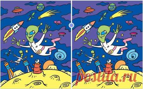 Тест на внимательность. Найдите 10 отличий. Справились? Ставьте плюсик в комментариях!