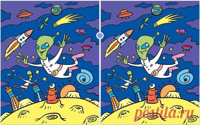 Тест на внимательность. Найдите 10 отличий. Справились? Ставьте плюсик в комментариях!