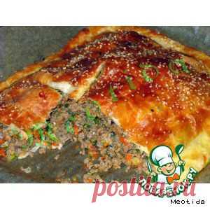 Пирог мясной "Быстренький" - кулинарный рецепт