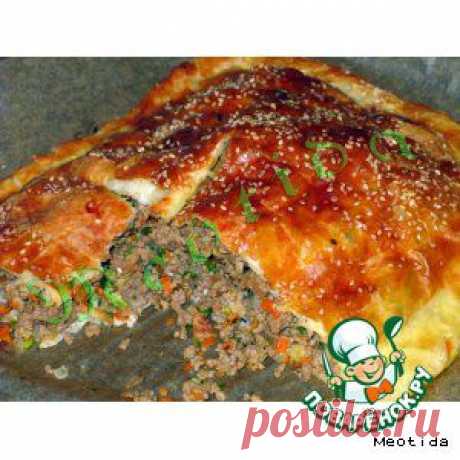 Пирог мясной &quot;Быстренький&quot; - кулинарный рецепт